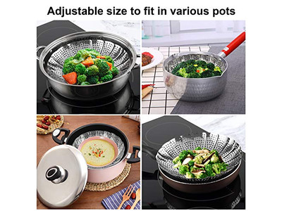 Olla de Momo de Aluminio para Alimentos Cesta de Vapor de Bambú