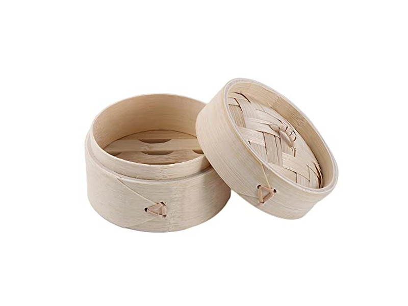 Vaporeras de Bambú para Dim Sum y Momo Grandes