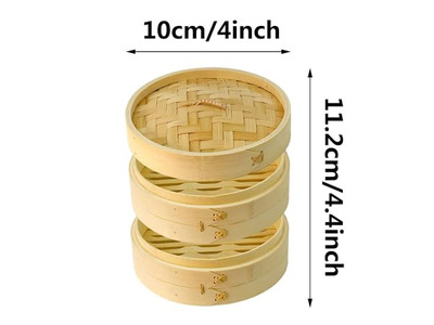 Vaporera de Bambú China para Dim Sum