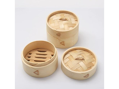 Vaporera de Bambú China para Dim Sum