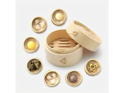 Vaporera de Bambú China para Dim Sum