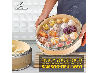 Contenedor de Vapor Vaporera de Bambú