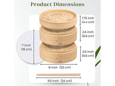 Cestas de Vapor de Bambú