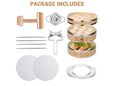 Cocedor Vaporera de Bambú