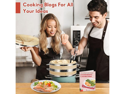 Vaporera de Bambú para Cocinar al Vapor