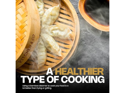 Rejilla Ancha para Wok de Huevos y Olla de Madera Cesta de Vapor de Bambú